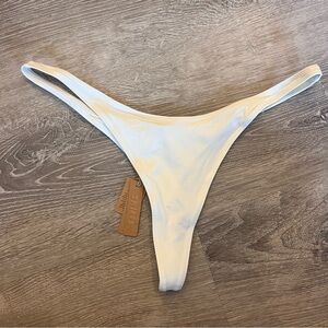 SKIMS. White Bathing Suit Bottom.